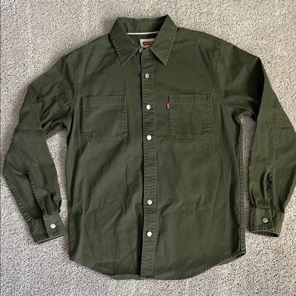 Levi's Men's Olive Casual Shirt